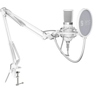 SPC Gear SM950 streamovací mikrofon bílý